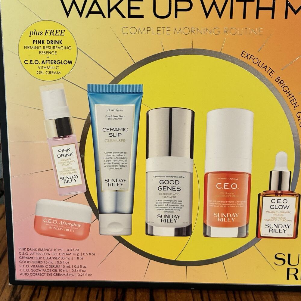 Sunday Riley Wake Up With Me Complete Morning Routine 7-Piece Set - Picture 2 of 6